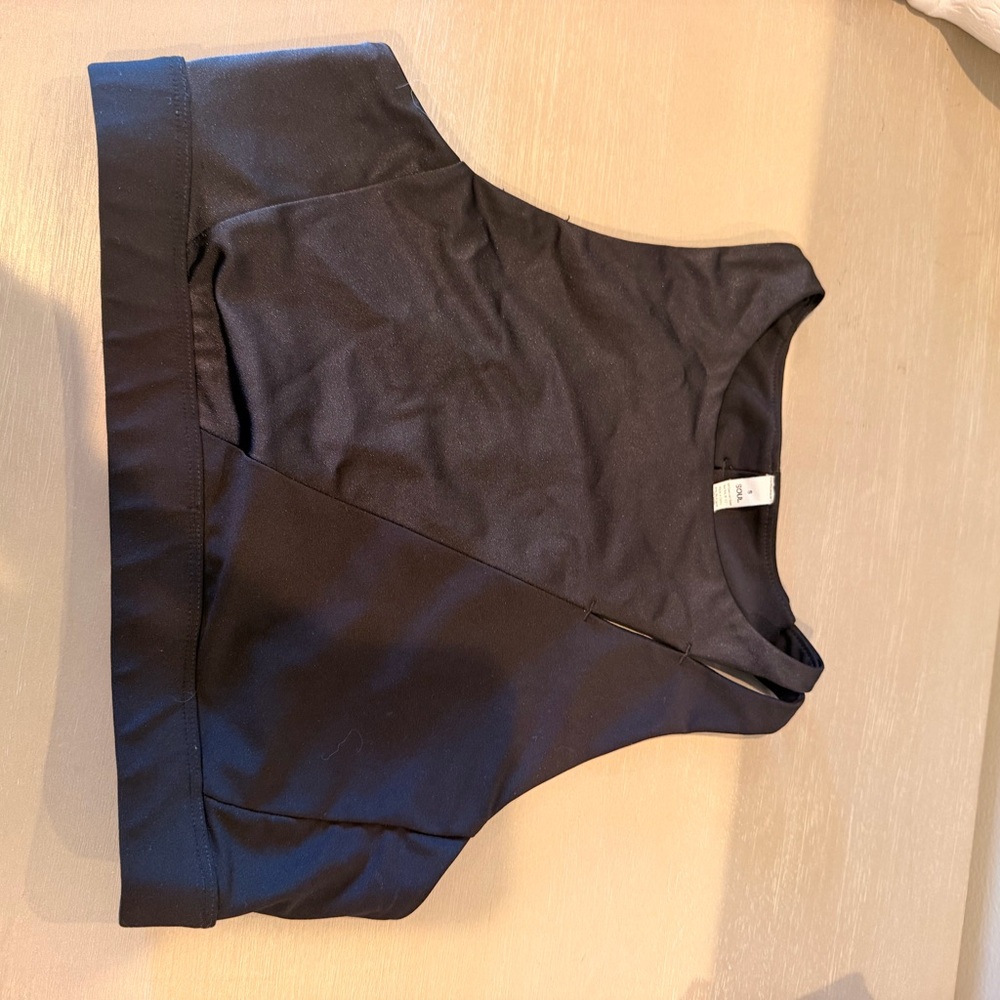 Lululemon X Soul Cycle Black Cropped sports bra